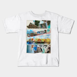 Greetings from Curacao Vintage style retro souvenir Kids T-Shirt